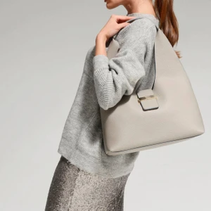 Vıctorıa Maxı Açık Gri Omuz Çantası