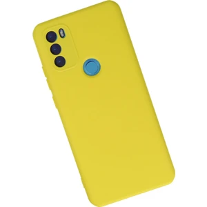 General Mobile Gm 21 Plus Kılıf Lansman Içi Kadife Nano Silikon - Sarı