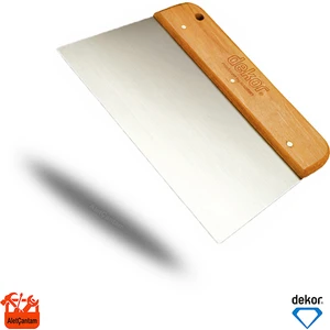 Macun Ispatulası Ahşap Saplı Macun Spatula 17 cm