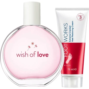 Wish Of Love Kadın Parfüm Edt 50 Ml.  ve Çatlak Topukları  Ayak Kremi 75 Ml. Paketi