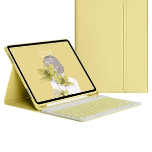 Gold 3c Ipad 10.2 Inç Için Klavyeli Kılıf-Sari (Yurt Dışından)