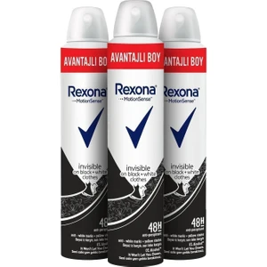 Kadın Deodorant Sprey Invisible Black + White 200 ml X3