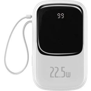 Qpow Pro Dijital Göstergeli 10000MAH 22.5W Hızlı Şarj Powerbank Type-C Kablolu PPQD020102
