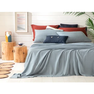English Home Genesis Soft Touch Çift Kişilik Pike Seti 200 x 220 cm Mavi