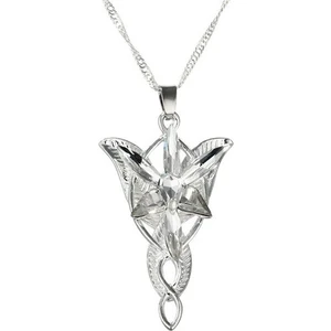Arwen Evenstar Akşam Yıldızı Kolye Yüzüklerin Efendisi Kolye Kolye Kutusunda Gümüş Kaplama Kadın