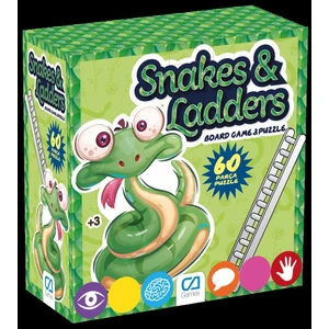 Ca Games Snake & Ladders 60 Parça Puzzle Eğitici ve Öğretici Oyun