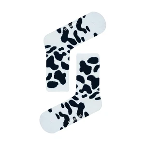 Carnaval Socks Siyah Benekli Inek Desenli  Renkli Spor Çorap