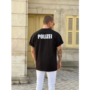 Unisex Polizei Özel Baskılı Oversize Penye T-Shirt %100 Pamuk