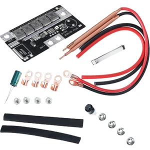 12V Punta Kaynak Makinesi Dıy Taşınabilir Pil Enerji - Siyah  (Yurt Dışından)