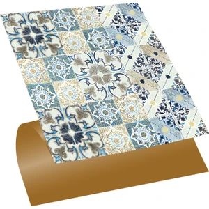 Kendinden Yapışkanlı Mutfak Banyo Kaplama Retro Desenli Pvc Karo 30x30 cm 11 Adet 1 M2