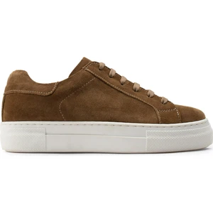Süet Haki Sneaker Kadın Ayakkabı