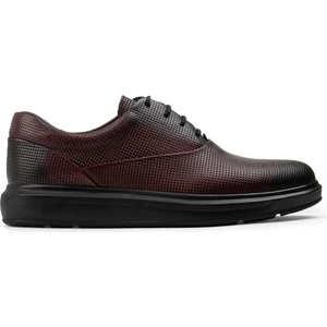 Deri Bordo Günlük Comfort Erkek Ayakkabı
