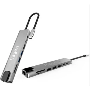 Macbook Pro Touch Bar Type-C Çoğaltıcı 8 In 1 Ethernet Sd USB HDMI