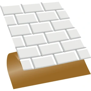Kendinden Yapışkanlı Metro Karo Desenli Silinebilir Pvc Karo 30x30 cm 11 Adet 1M2AC