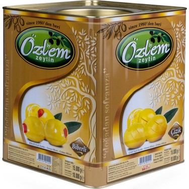 Özlem Zeytin Biberli 10 kg Teneke Yeşil Zeytin (201-230 klb) Fiyatı