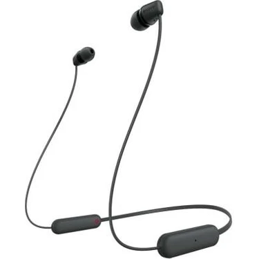 Sony WI-C100 Kulaklık Kulakiçi Tip Suya Dayanıklı Siyah Renk Aktif Gürültü Önleme