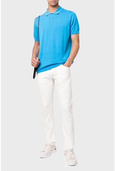 Karl Lagerfeld Pamuklu Regular Fit Örme Düğmeli Polo T Shirt Erkek T Shirt 655023 0 521301 640