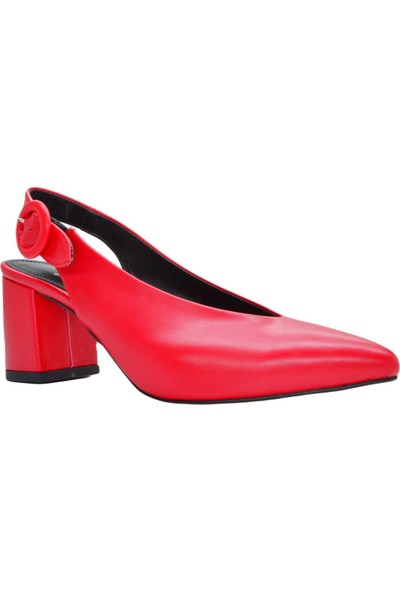 Igs Kadın Topuklu Sandalet - 305 Z 1244 Kırmızı