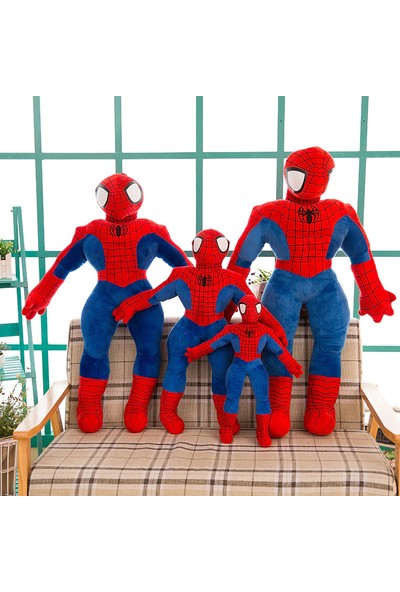 Elifeshop Örümcek Adam Spiderman Figür Peluş Oyuncak Uyku & Oyun Arkadaşı Ithal Ürün Büyük Boy