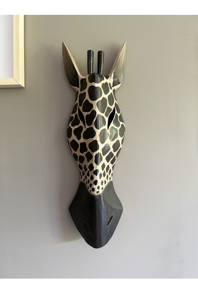 Miamantra El Yapımı Zürafa Maske Model 1 - 50 cm