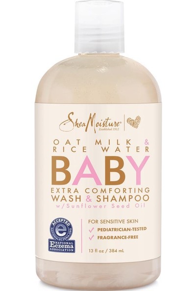 Shea Moisture Baby Yulaf Sütü ve Pirinç Suyu Bebek Şampuanı 384ML