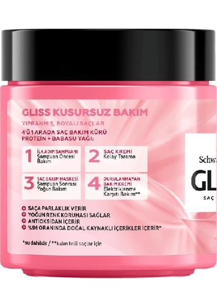 4’ü 1 Arada Yoğun Parlaklık Saç Bakım Kürü 400 ml