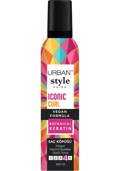 Urban Care Style Guide Saç Köpüğü Iconic Curl 200 ml