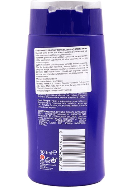 Shine Silver Saç Kremi 300 ml