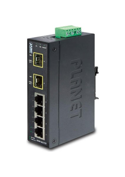 PL-ISW-621TF 4 Port 10/100/BASE-TX 2 Port 100BASE-FX Sfp Enüstriyel Switch