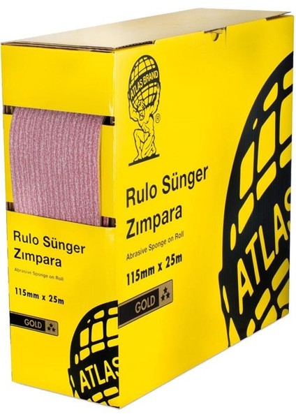 Gold Rulo Sünger Zımpara 320 Kum - 25 Mt