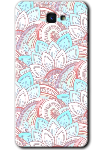 Samsung Galaxy J7 Prime 2 Kılıf Hd Desen Baskılı Arka Kapak + Temperli Cam - Çin Mandala 1