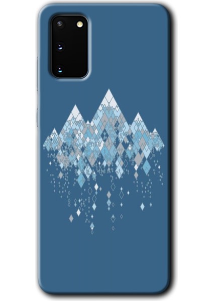 Samsung Galaxy S20 Kılıf Hd Desen Baskılı Arka Kapak + Temperli Cam - Iceberg
