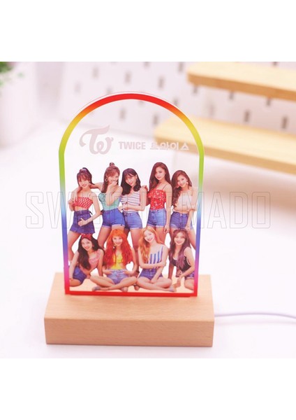 Kpop Twice LED Akrilik Gece Lambası - Kahverengi (Yurt Dışından) modelleri