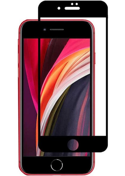 Apple iPhone Se 2020 Ekran Koruyucu 9d Tam Kaplayan Kavisli Iphone Se 2020-SIYAH