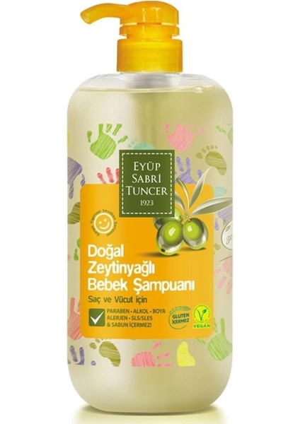 Doğal Zeytinyağlı Bebek Şampuanı 600 Ml