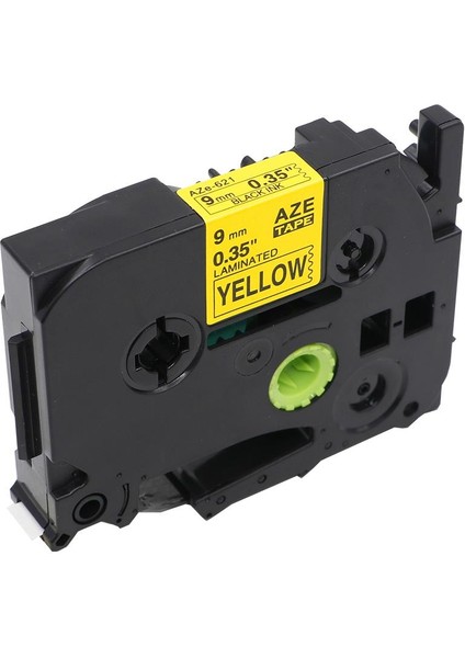 Brother P-Touch Muadili Sarı Etiket 9 mm Tze-Tape AZE621