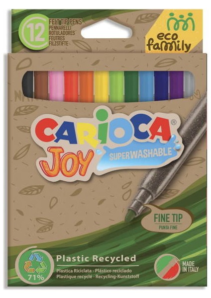 Eco Famıly Joy Süper Yıkanabilir Keçeli Boya Kalemi 12’li