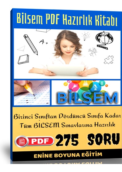 Enine Boyuna Eğitim Bilsem Pdf Hazırlık Kitabı (1-2-3-4. Sınıflar Için)