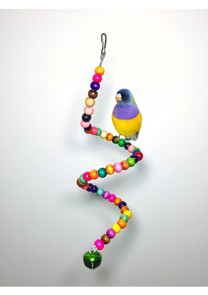 Boncuklu Dönerli Kuş Salıncak