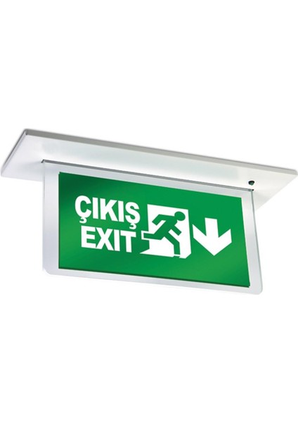 Orion AEB-24020-L Sıva Altı Acil Çıkış Yönlendirme Armatürü Şebekeden Yanan 8xf LED