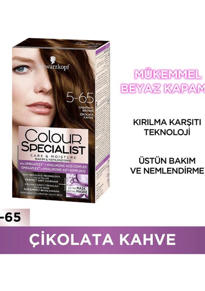 Colour Specialist Saç Boyası No: 5.65 Çikolata Kahve 60 ml fiyatları