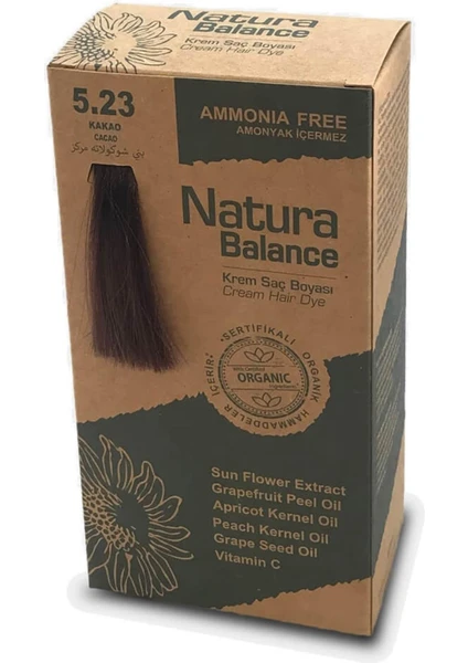 Natura Balance Krem Saç Boyası Kakao 5.23