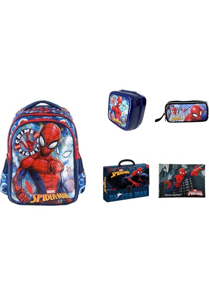 Trio Crime Fighter Ilkokul Çantası (5 Parça Set)