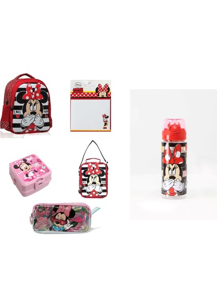 Minnie Mouse Ilkokul Çantası (6 Parça Set)