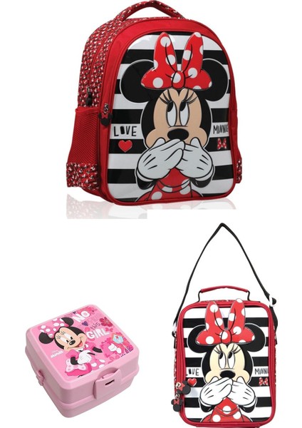Minnie Mouse Ilkokul Çantası (6 Parça Set)