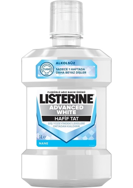 Advanced White Hafif Tat Ağız Gargarası 1000 Ml