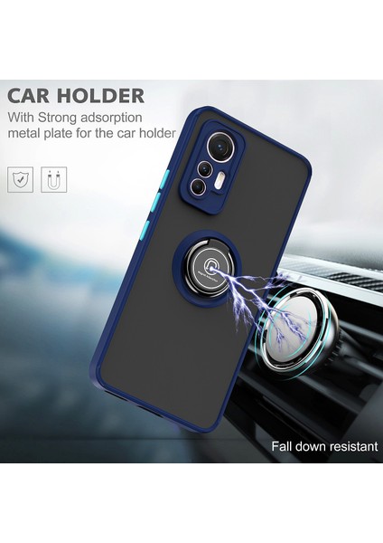 Xiaomi 12 Lite Için Yüzük Standlı Telefon Kılıfı - Pembe (Yurt Dışından) fırsatları