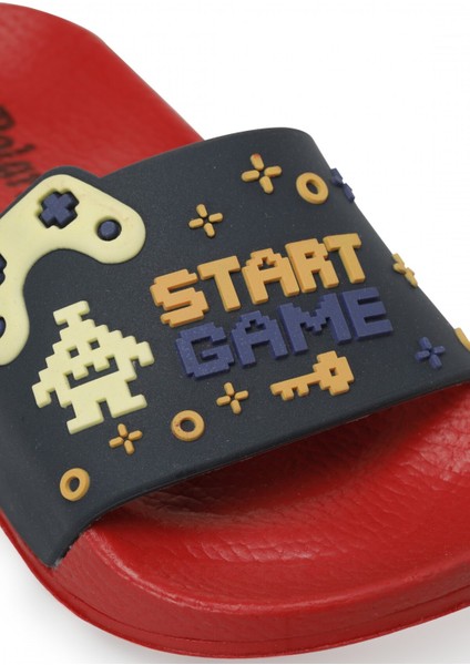 520325.P2FX Kırmızı Erkek Çocuk Deniz Ayakkabısı fırsatları