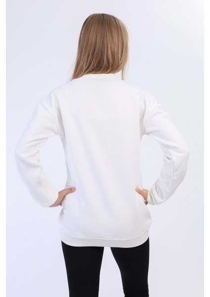 Toontoy Kız Çocuk Balıkçı Yaka Içi Pamuklu Sweatshirt modelleri
