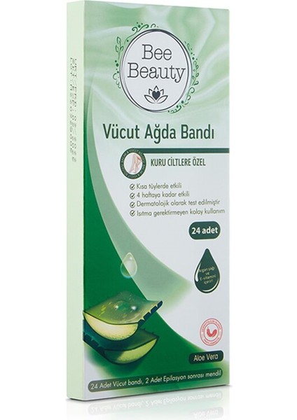 Vücut Ağda Bandı Aloe Vera 24'lü fiyatları